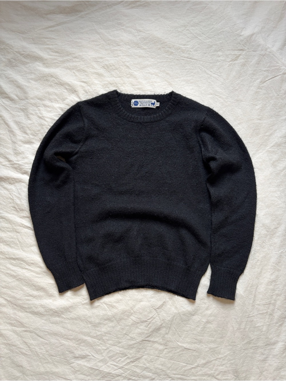 Industry of All Nations Black Alpaca Sweater
